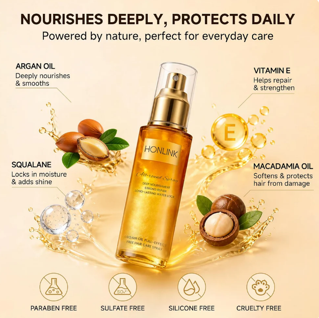Argan Oil Anti-Frizz Hair Spray For Women