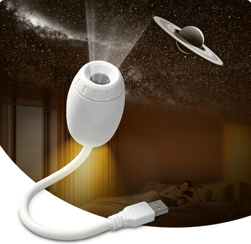 Galaxy Projector Night Light for Bedroom - 2 in 1 USB Starry Sky Led Lamp