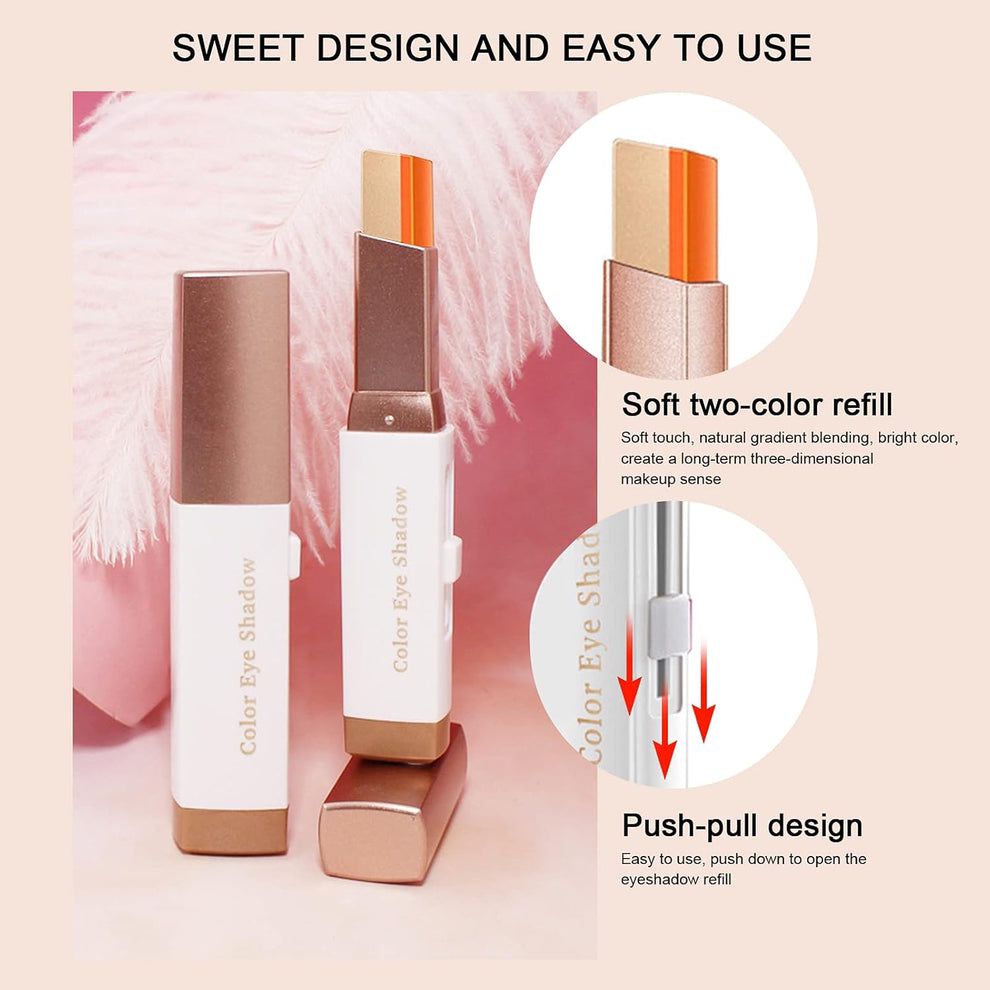 12 Colore Glitter Eye-shadow Stick Set