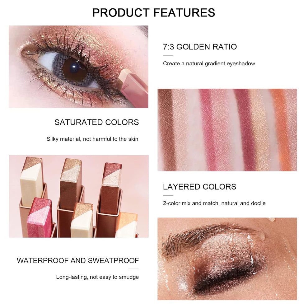 12 Colore Glitter Eye-shadow Stick Set